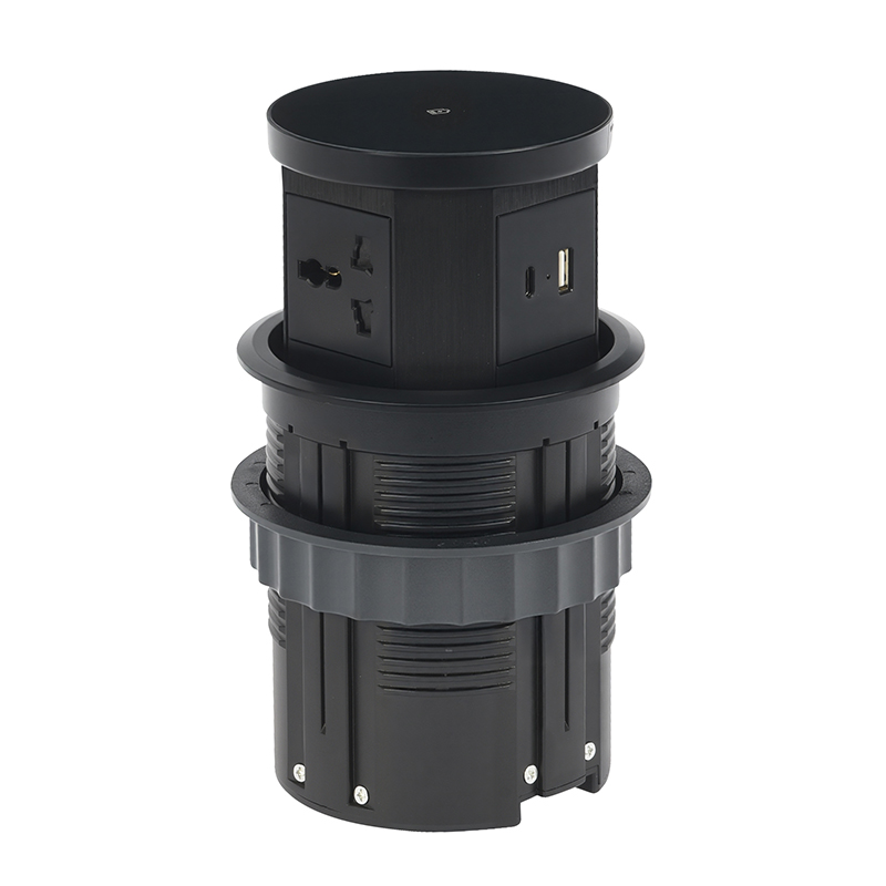 W9 pneumatic lift socket universal three-plug + USB