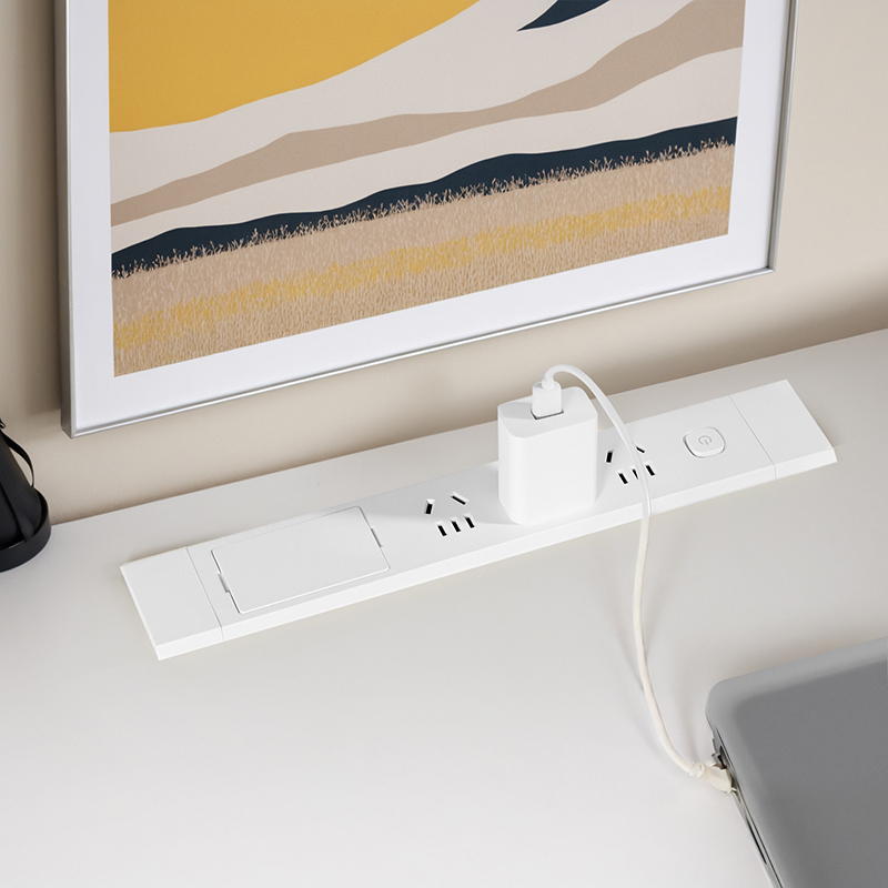 Fully plastic desktop socket six-position five-hole + USB + computer + HDMI
