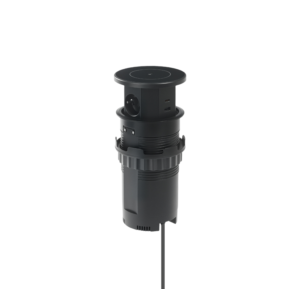 W11 electric lift socket three-position European standard + USB
