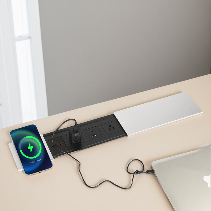 Z4 desktop socket ok17-wireless charging aluminum alloy desktop socket