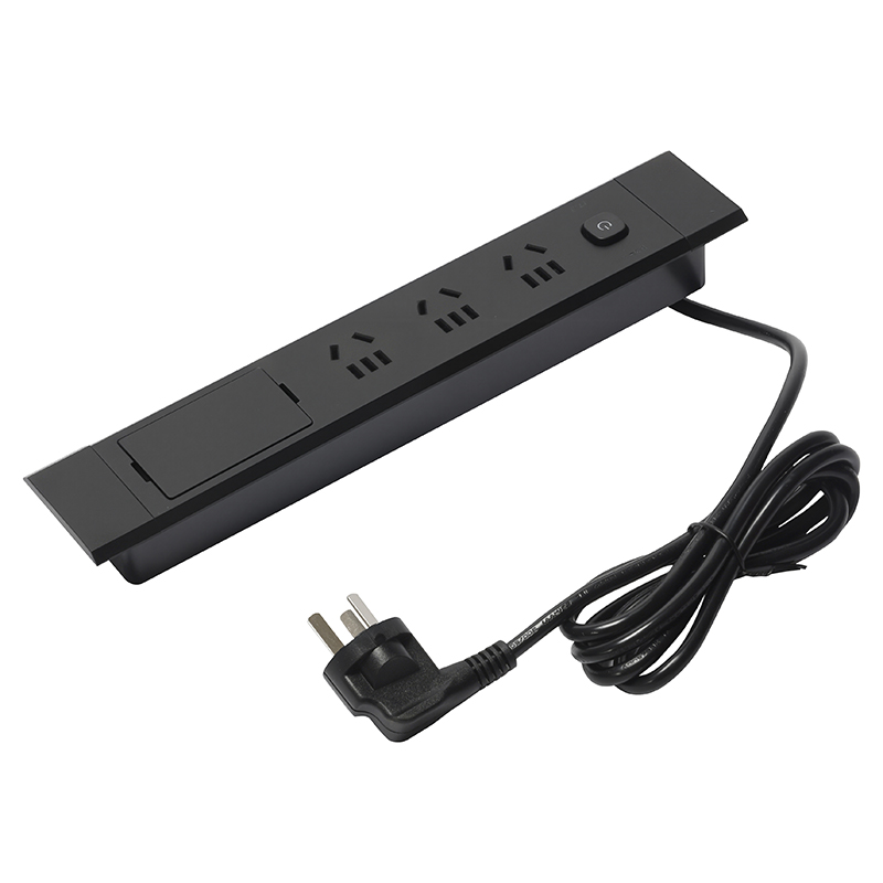 Fully plastic desktop socket three-position five-hole + USB + computer + HDMI
