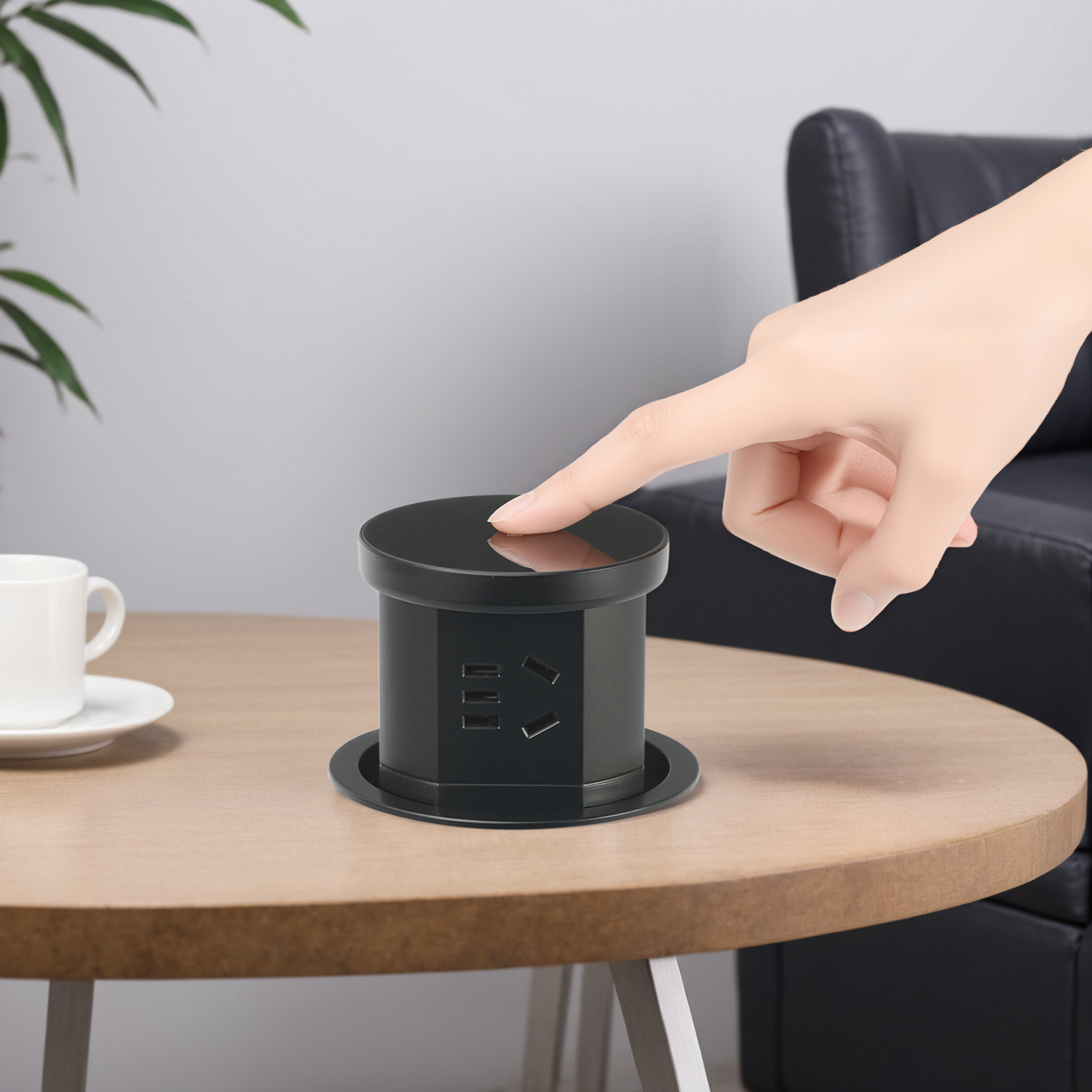 W10 pneumatic lift socket-wireless charging