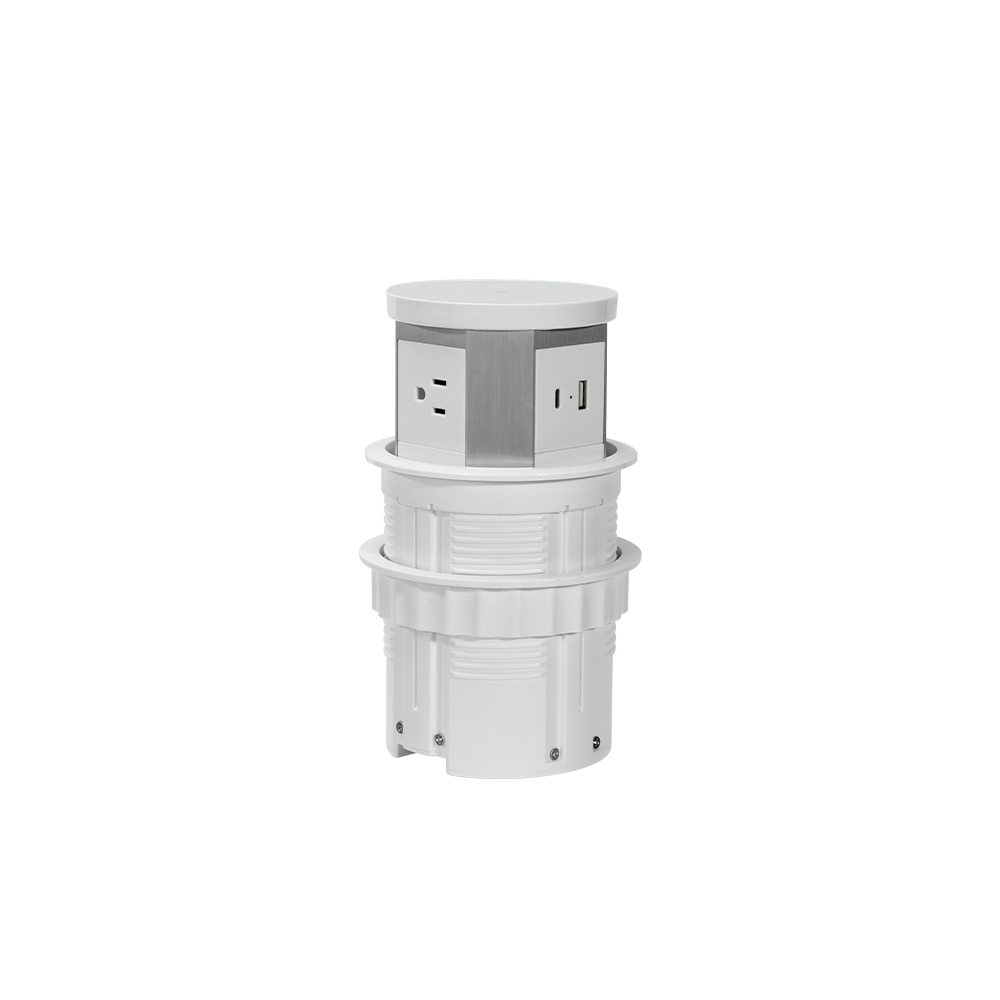 W9 pneumatic lift socket three-position American standard + USB